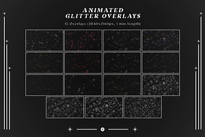 Animated Glitter Overlays