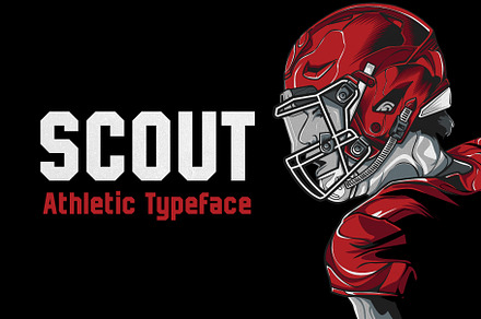 Scout - Athletic Typeface, a Sans Serif Font by HipFonts