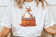 Funny Halloween Silly Goose Clipart, an Illustration by CraftArtStudio (Thumbnail 5 of 6)