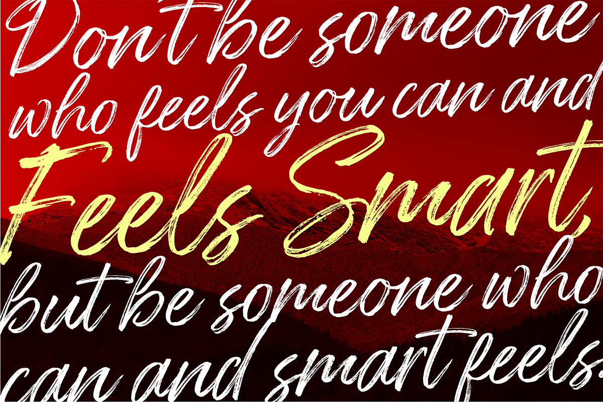 Quartiel Brush Font, a Script Font by trustha (Photo 11 of 11)