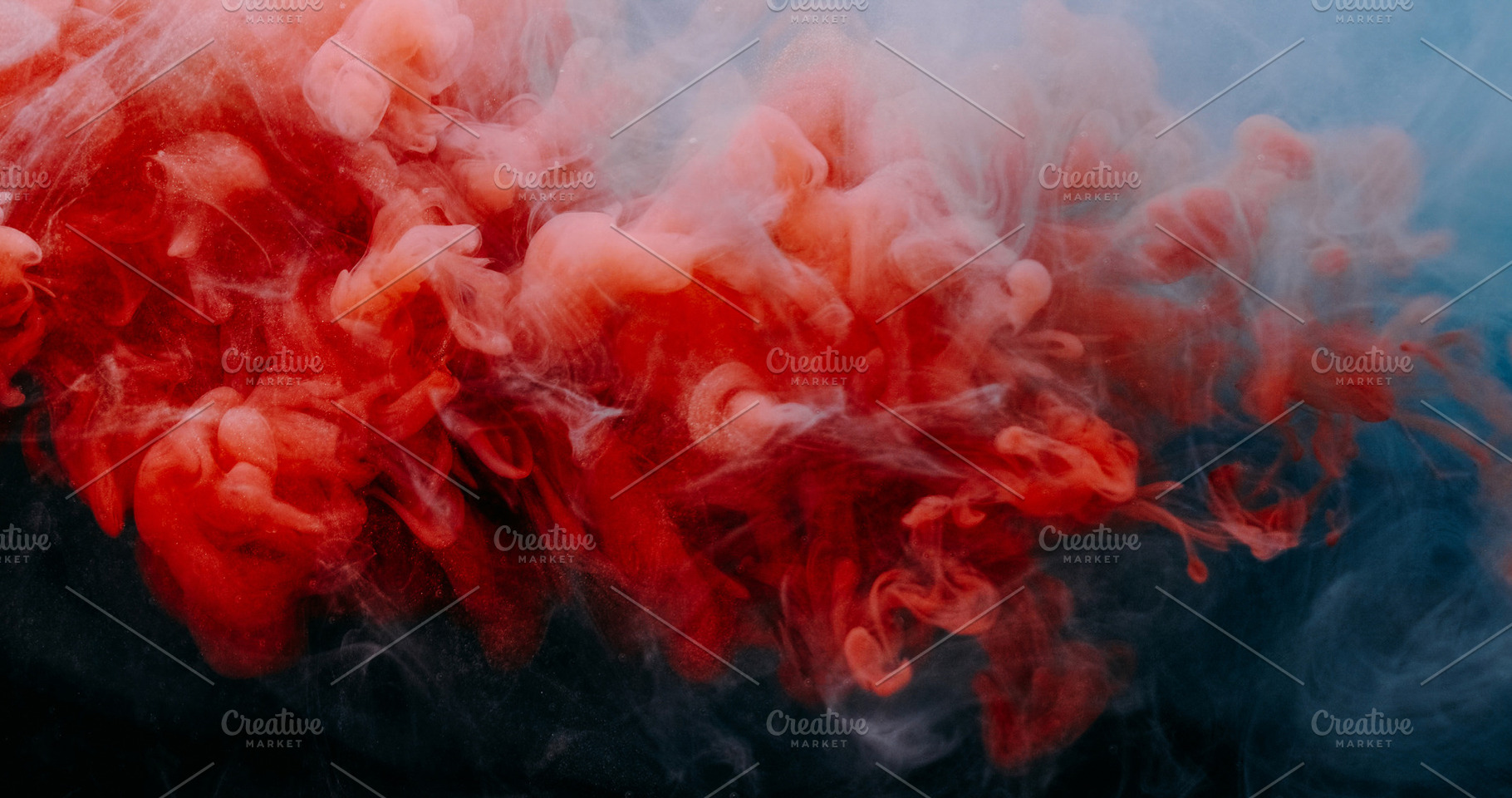Paint vapor dye mist fume splash red smoke water, a Background Photo by Photo Drive Studio