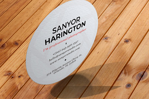 Photography Round Business Card