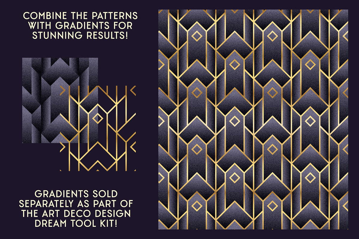Art Deco Patterns for Illustrator, a Pattern Graphic by The Artifex Forge (Photo 6 of 7)