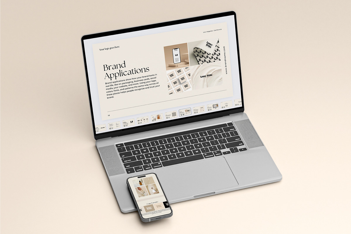 Lune Skin | Brand Guidelines, a Presentation Template by ChicGraphix (Photo 6 of 11)