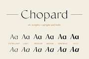 Chopard | Font family, a Sans Serif Font by Larin Type Co. (Thumbnail 3 of 15)