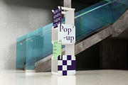 Pop-up Sign Panel Display Mockup, an Advertising Mockup by herutage (Thumbnail 2 of 4)