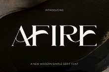 Afire - New Modern Simple Serif