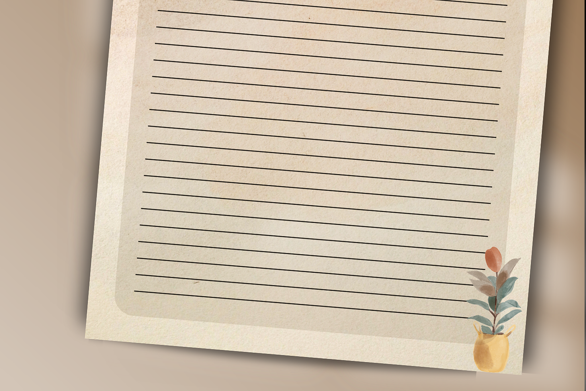 Printable Writing Paper, a Print Template by SWINA STUDIO (Photo 3 of 5)