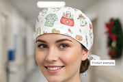 Christmas Nurse Seamless Pattern, a Decorative Illustration by Anca Digital Vibe (Thumbnail 2 of 7)