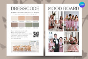 Dresscode card, Wedding mood board, a Card Template by EvaTemplates (Thumbnail 3 of 8)