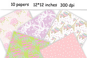 Summer In Paris Pattern, a Pattern Graphic by GlamArtZhanna (Thumbnail 2 of 3)