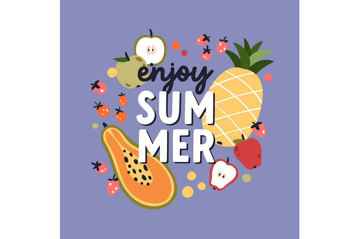 Seasonal summer card templates set, a Decorative Illustration by Good Studio (Photo 3 of 6)