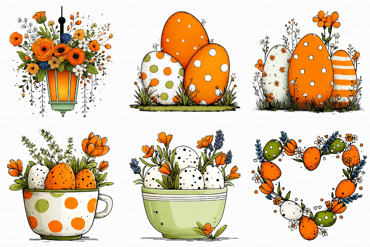 Watercolor Easter Clipart Bundle, an Illustration by Libby Wishes (Photo 5 of 7)