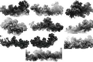smoke on transparent background, a Background Photo by itakdalee