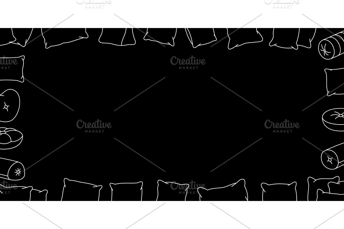 Orthopedic pillows horizontal banner, a Texture Illustration by GraphiShop
