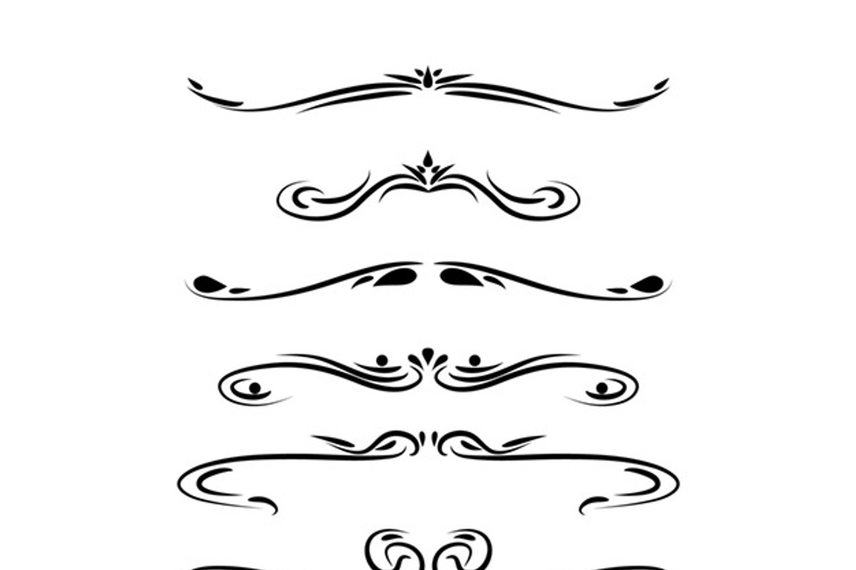 12 Hand Drawn Text Dividers, a Decorative Illustration by The Digital Download Shop (Photo 2 of 2)
