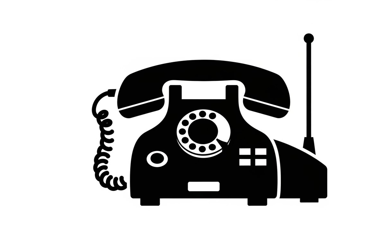A classic vintage phone silhouette, an Illustration by Amazin_art (Photo 15 of 25)