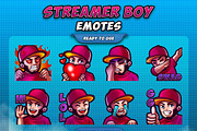 Streamer Boy Twitch Emotes, an Illustration by FNR Graphics (Thumbnail 1 of 2)