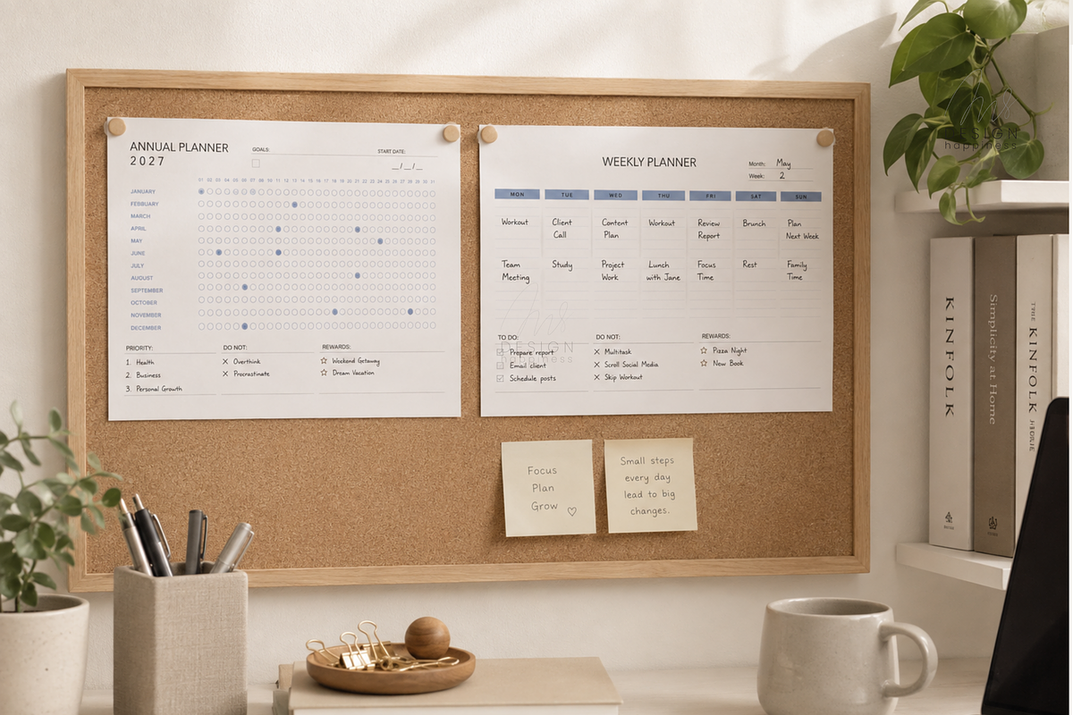 2027 Minimalist Printable Planner, a Stationery Template by Atthameeni (Photo 11 of 11)