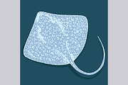 Stingray fish illustrations, pattern, an Animal Illustration by OKart.studio (Thumbnail 4 of 8)