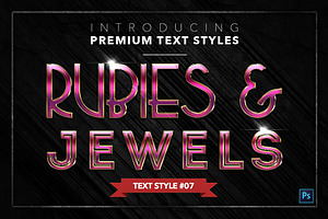 Rubies & Jewels 2 - 15 Text Styles