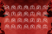 Holiday Elegant Monogram Font, a Symbol Font by Graphicxell (Thumbnail 3 of 10)