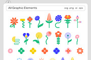 Floral Geometry / Graphic & Prints, a Decorative Illustration by by Margo (Thumbnail 9 of 12)
