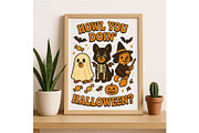 Howl You Doin Halloween Dog Costume, a Background Graphic by LaseredNinja (Thumbnail 3 of 7)