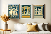 Art Deco Wedding Posters Wall Art, a Person Illustration by Blynn Pippen (Thumbnail 4 of 10)