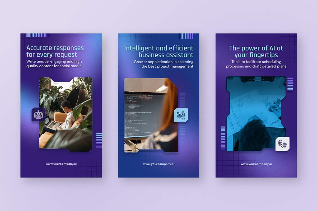 AI Social Media Stories, a Social Media Template by Brandify Studio (Photo 2 of 3)
