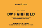 DW Fairfield Vintage Font Duo, a Font by Walker Design Co. (Thumbnail 2 of 8)