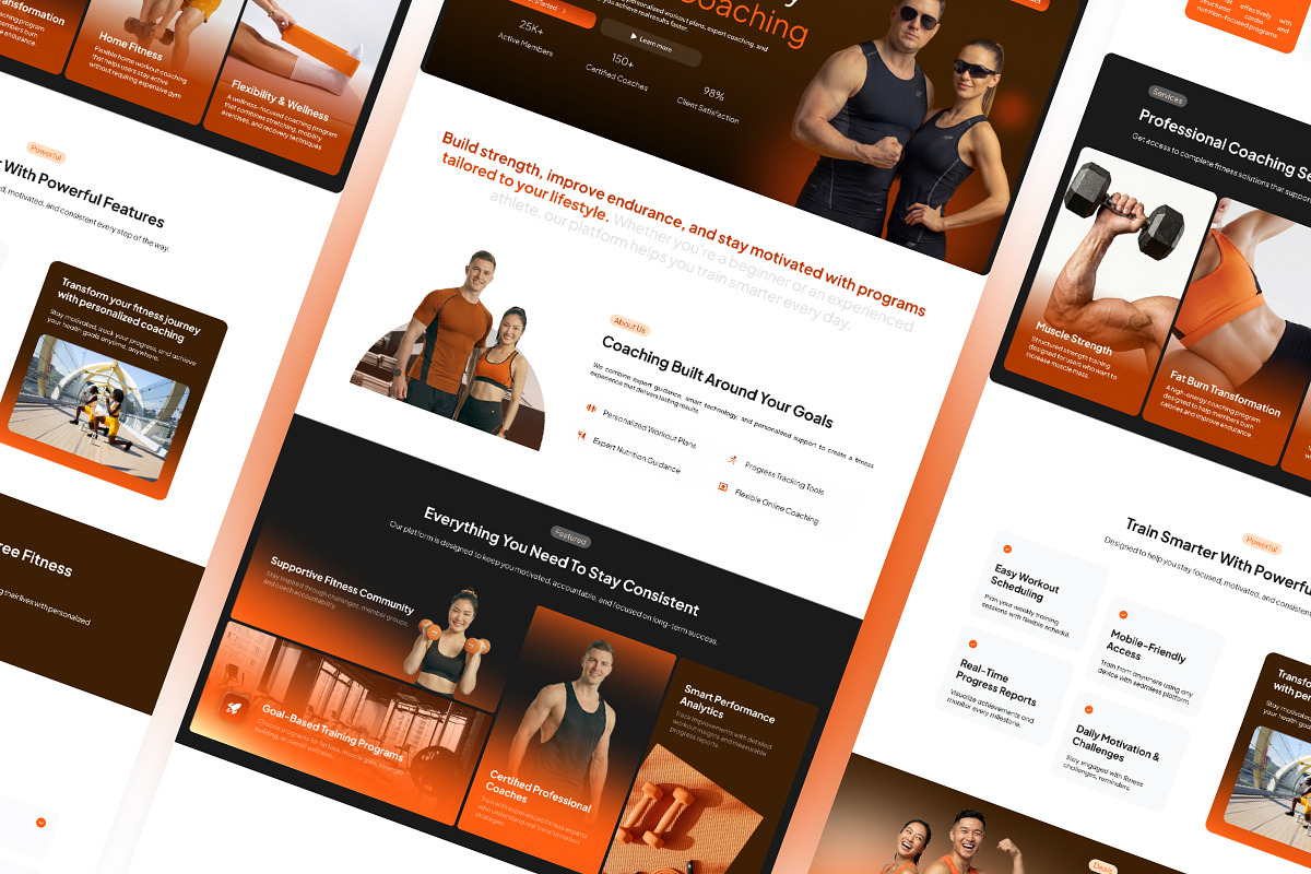 Fitness Coaching Landing Page, a Landing Page Template by Font Kingdom (Photo 5 of 5)