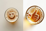 99 Beer foam images, a Food & Drink Photo by Handmadefont (Thumbnail 10 of 10)