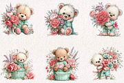 Baby in Bloom Clipart, a Seasonal Illustration by CreationArt (Thumbnail 2 of 7)