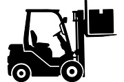 Forklift truck silhouette, a Transportation Illustration by abu67222 (Thumbnail 10 of 13)