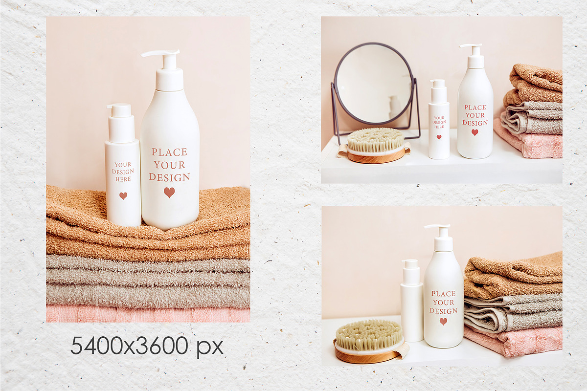Cosmetic bottle mock-up set, a Product Mockup by Antikva17 (Photo 3 of 6)