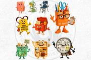 Back To school Buddies Clipart Set, an Education Illustration by ThatsDesignArt (Thumbnail 9 of 10)