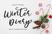 WinterDiary- Beauty Handwritten Font, a Script Font by AQR Studio (Thumbnail 1 of 9)