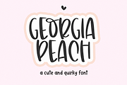 Georgia Peach - Handwritten Font, a Font by KA Designs (Thumbnail 1 of 13)