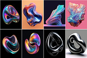 63 Abstract Gradient Shapes Graphic, an Object Graphic by Bilgep_design (Thumbnail 2 of 8)