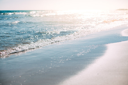Summer sand beach and seashore waves containing beach, sea, and background, a Nature Photo by Dvoevnore photos
