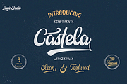 Castela (3 fonts with extras), a Script Font by Angin Studio (Thumbnail 1 of 13)
