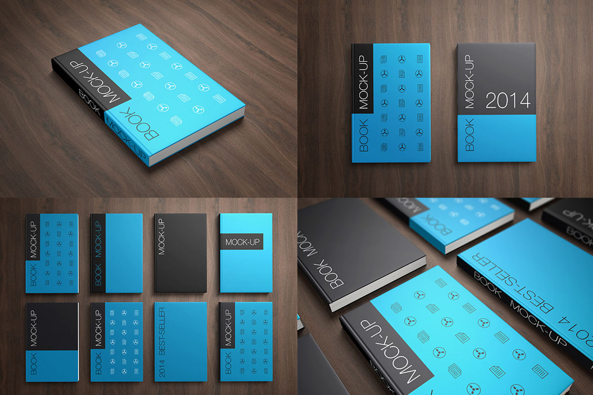 Book Cover Mock-up's, a Print Template by ItemBridge (Photo 3 of 5)
