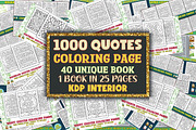 1000 Quotes Coloring Pages, an Object Graphic by protabsorkar11 (Thumbnail 1 of 22)