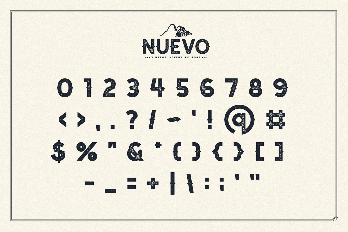 Nuevo - Vintage Adventure Font preview 6