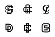 Monogram Logo Collection, a Branding & Logo Template by Buqancreative (Thumbnail 5 of 5)