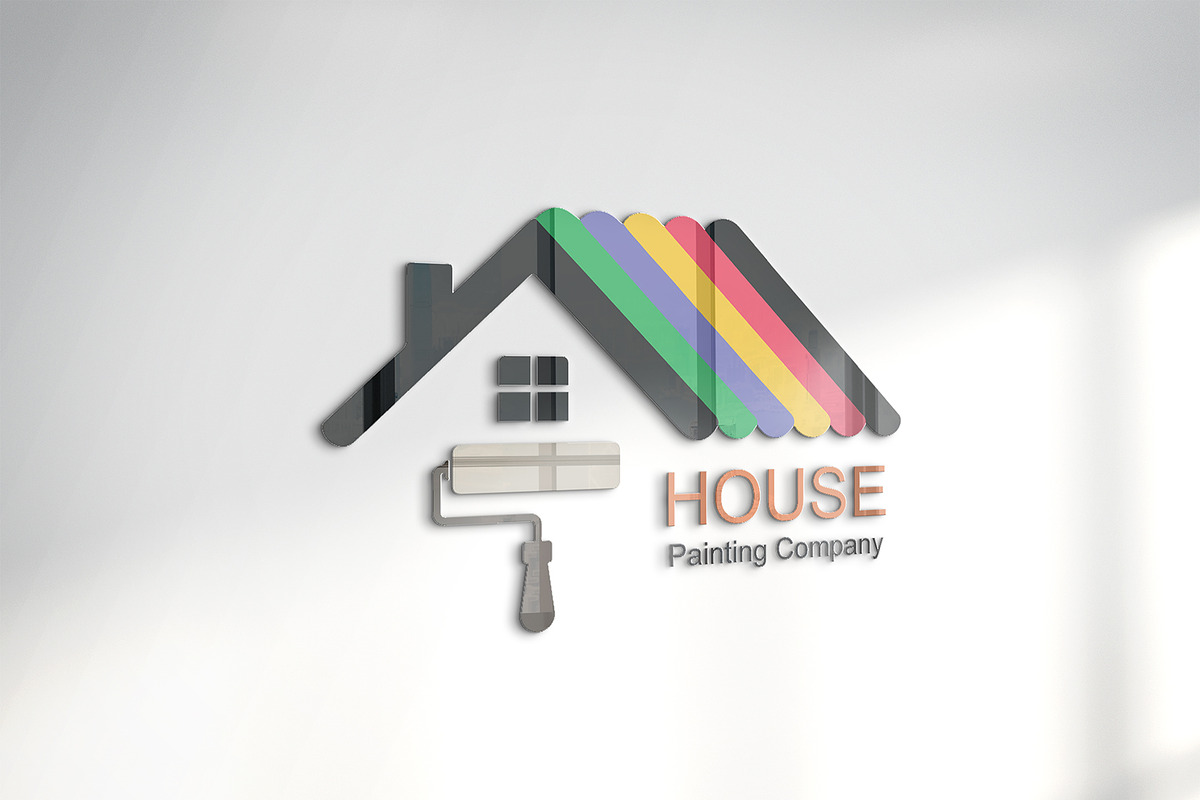 Painting Company Logo Template preview 2