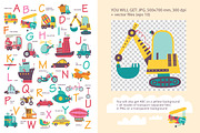 ABC for kids. Transport, a Decorative Illustration by Alena Razumova (Thumbnail 5 of 5)