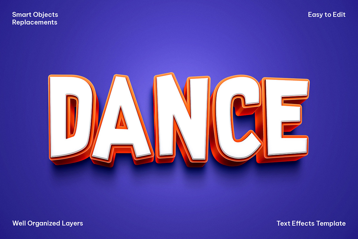 Dance Text Effect, a Layer Style Add-On by dokudokunomi