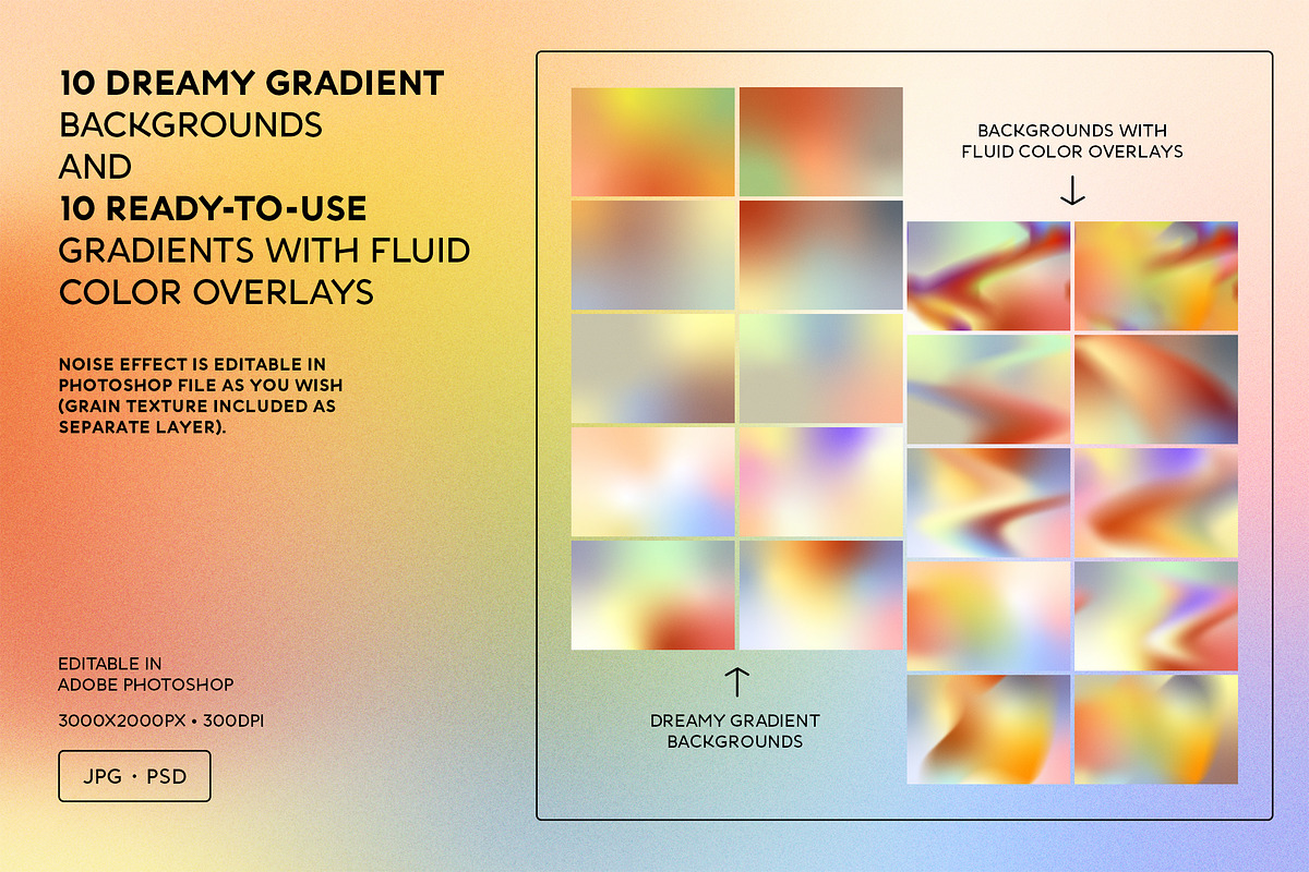 Dreamy Gradients vol 2, a Texture Graphic by Andrew Skoch Design (Photo 2 of 11)
